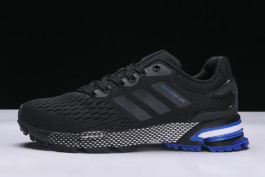 Men's Adidas Aerobounce ST Black/Blue Shoes BW004 On Sale