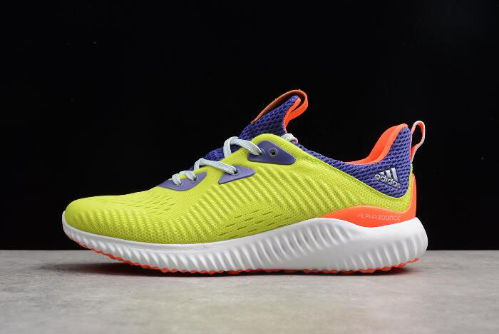 New Adidas AlphaBounce 1 Kolor Energy/Energy Ink/Semi Solar Yellow CQ0303