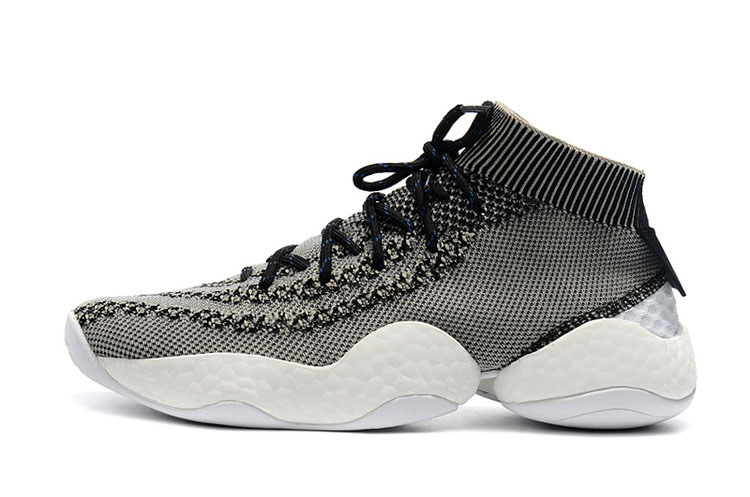 Men's Adidas Crazy BYW Primeknit Grey/Black-White Shoes