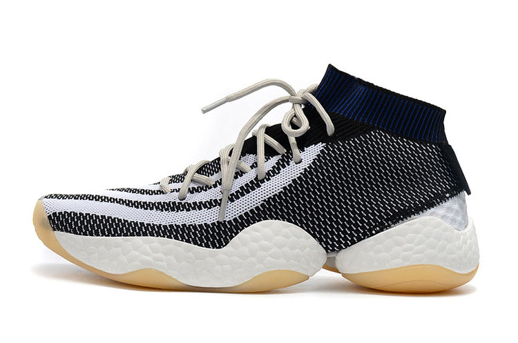 Men's Adidas Crazy BYW Primeknit White/Black-Navy Blue Shoes