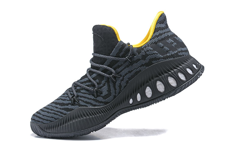Cheap Adidas Crazy Explosive Low Black Yellow Basketball Shoes