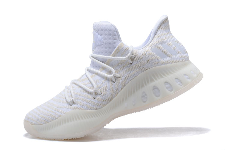 New Adidas Crazy Explosive Low "Triple White" Basketball Shoes On Sale