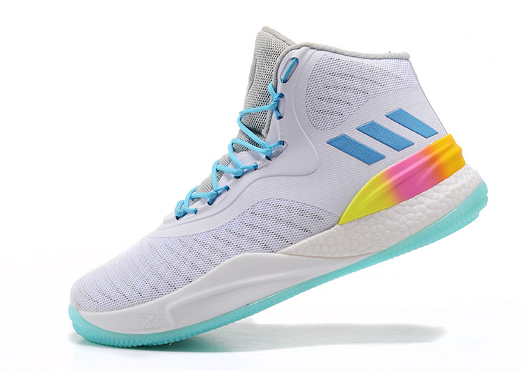 Adidas D Rose 8 "Christmas" White/Moonlight Blue-Grey Men's Basketball Shoes