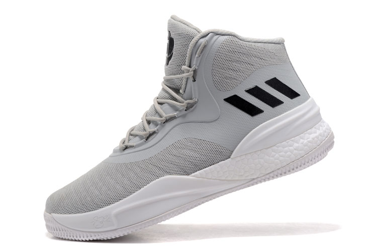 Adidas D Rose 8 Cool Grey/White-Black Shoes