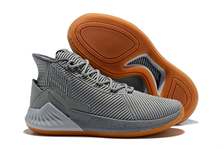 2018 Adidas D Rose 9 "Grey Gum" Basketball Shoes
