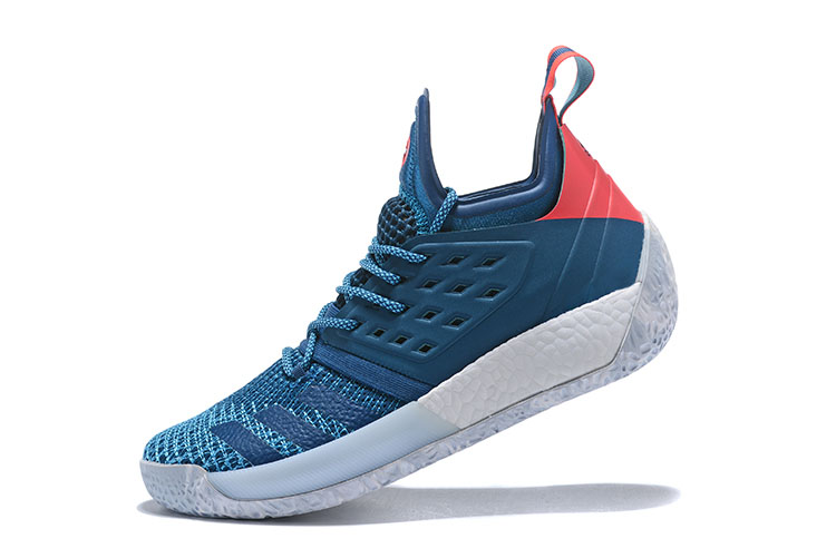 Adidas Harden Vol. 2 Blue Night/Bright Cyan-Shock Red AH2216