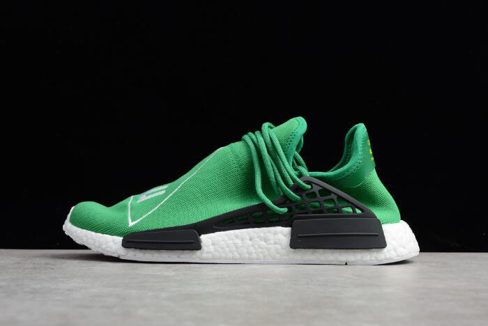 Pharrell x Adidas NMD Human Race Green/Footwear White-Black BB0620