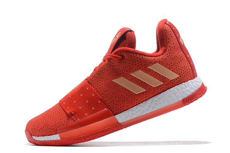Adidas Harden Vol. 3 Red Rose/Metallic Gold-White