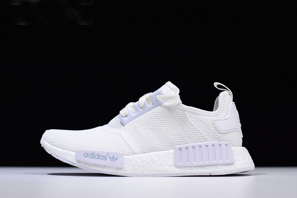 New Adidas NMD R1 "Triple White" Runner Shoes S79166