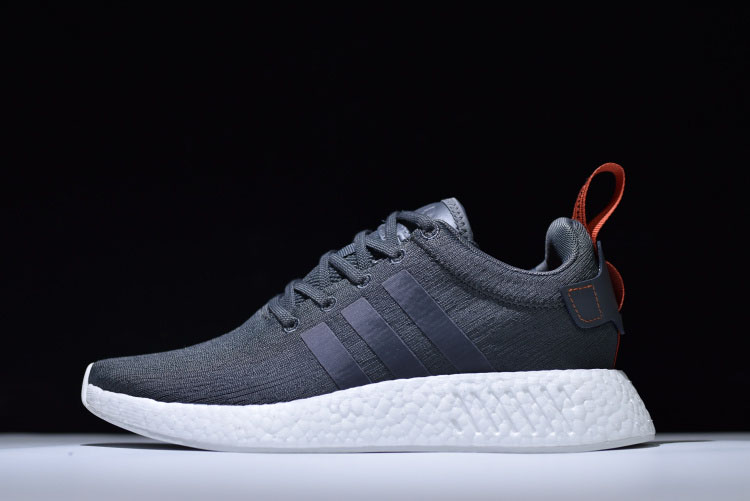 New Adidas NMD R2 Boost Primeknit Navy/White-Red BY3014