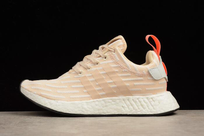 WMNS Adidas Originals NMD R2 Linen/White Running Shoes BA7260
