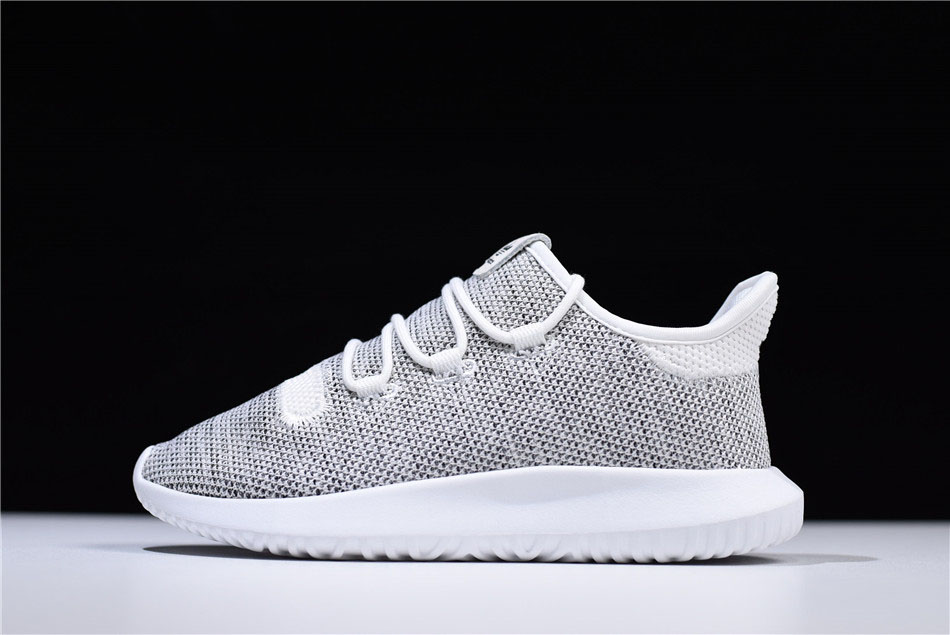 Adidas Tubular Shadow Knit Grey White Men's and Women's Size Shoes