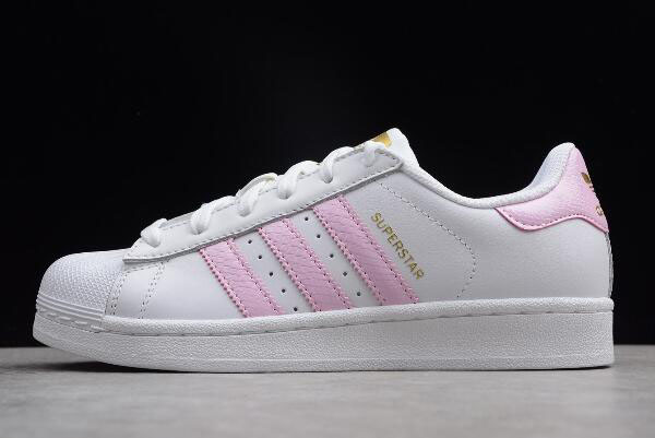 WMNS Adidas Superstar White/Pink-Metallic Gold CQ1888