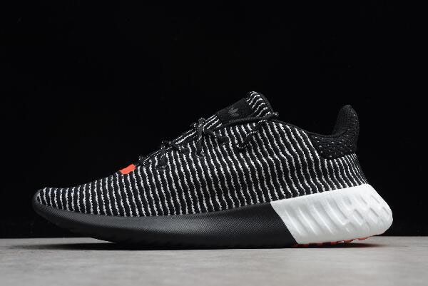 Adidas Originals Tubular Dusk Black/White-Solar Red AQ1185