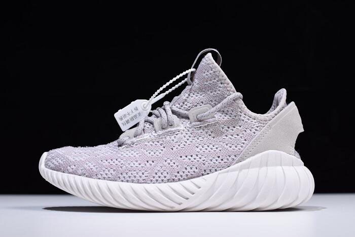 Women's Adidas Tubular Doom Sock Primeknit Ice Purple Running Shoes CQ0692
