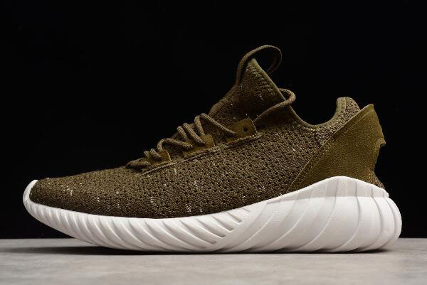 Adidas Tubular Doom Sock Primeknit Trace Olive/White-Night Cargo CQ0683