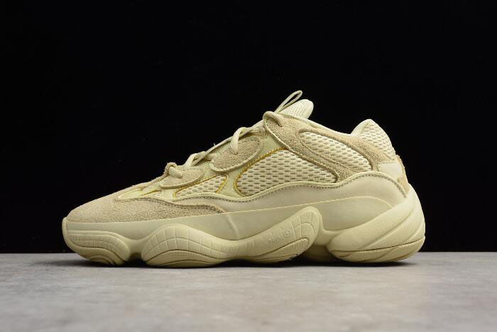 Men's and Women's Adidas Yeezy 500 Desert Rat "Super Moon Yellow" DB2966