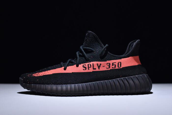 New Adidas Yeezy 350 Boost V2 Black/Red BY9612