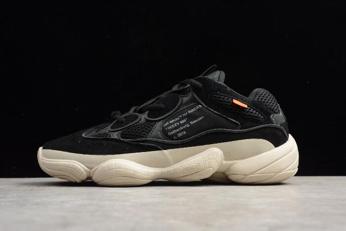 Virgil Abloh Off-White x Kanye West x Adidas Yeezy 500 Black/White