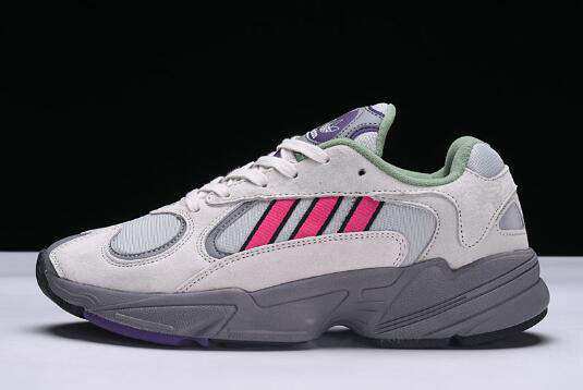 Men's and Women's Adidas Originals Yung-1 Grey Red B37618