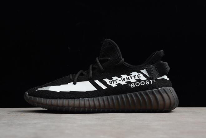 Off-White x Adidas Yeezy Boost 350 V2 Black/White Men's and Women's Size