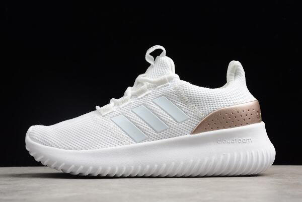 Adidas Cloudfoam Ultimate Pure White Rose Gold Running Shoes DB1791