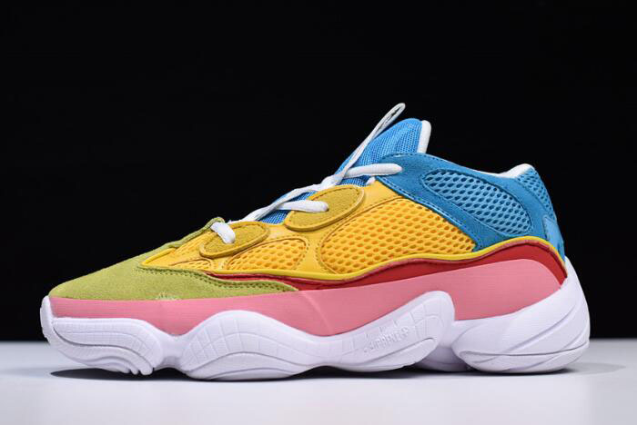 Adidas Yeezy 500 Yellow/Sky Blue/Pink/White/Green DB2906